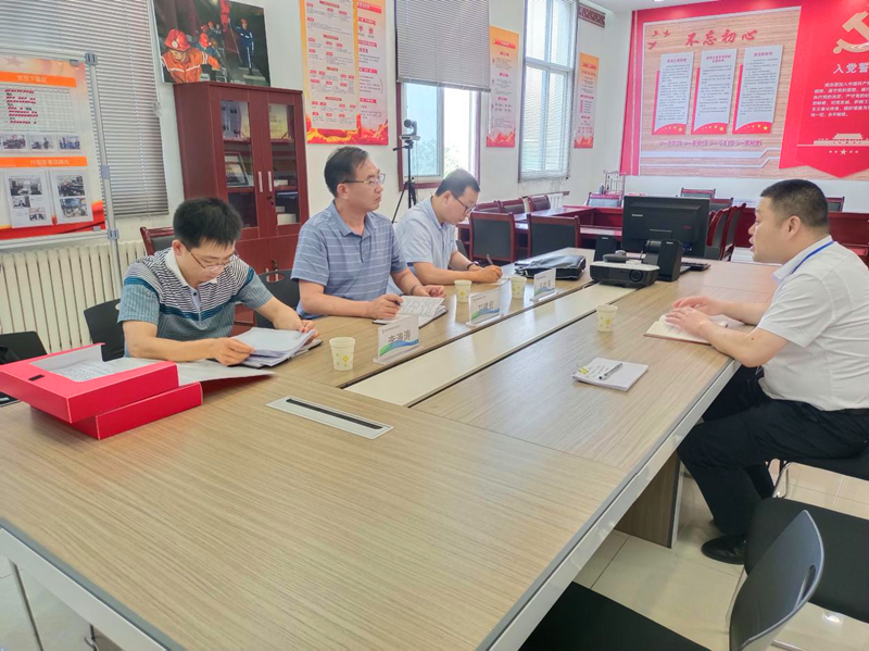 陜煤集團黨史學(xué)習(xí)教育巡回指導(dǎo)三組下沉新型能源神木分公司進行指導(dǎo)檢查1.png