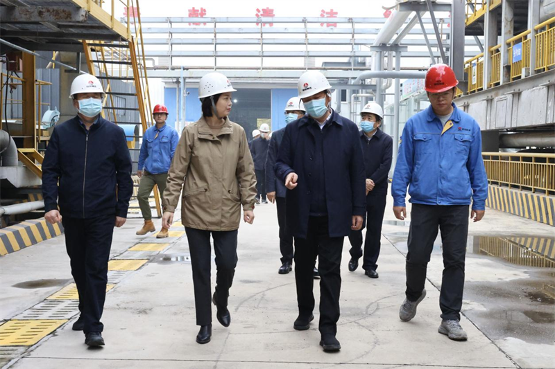 陜西省生態(tài)環(huán)境廳駐廳紀(jì)檢監(jiān)察組組長、黨組成員周建新一行到咸陽公司檢查指導(dǎo)工作-1.png